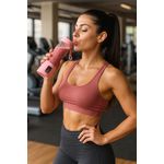 Licuadora Portátil Recargable para Jugos, Batidos y Smoothies, 23 cm (Rosa)