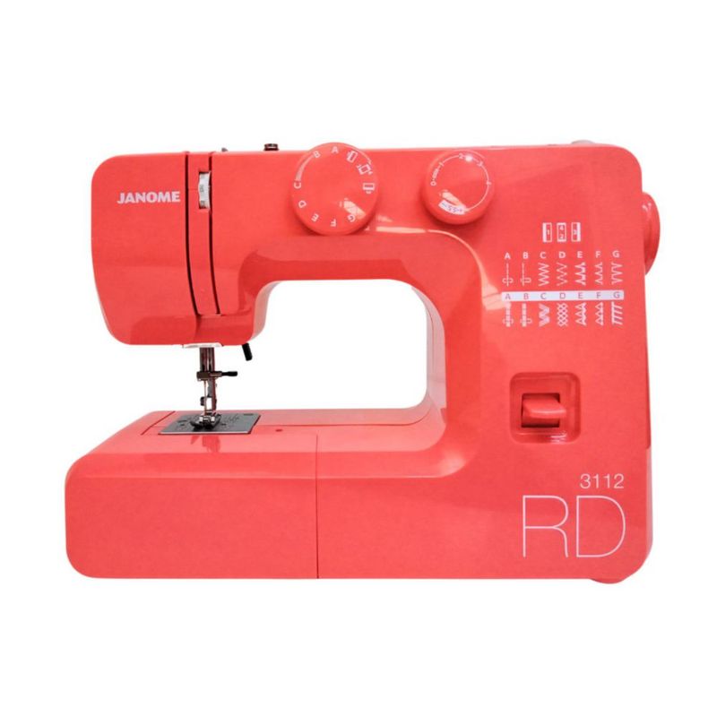 Máquina De Coser Mecánica Doméstica 3112RD Janome color Rojo