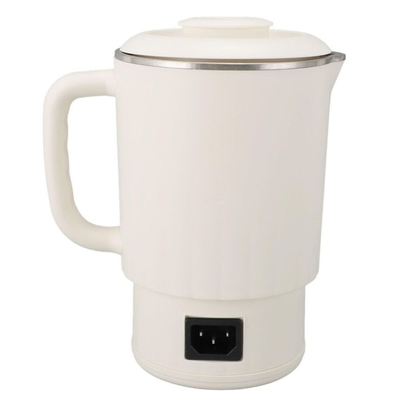 Hervidor Eléctrico de Viaje, Caldera de Agua Caliente de Viaje Portátil de 600 Ml, Acero Inoxidable 304, Caldera de Agua para Te