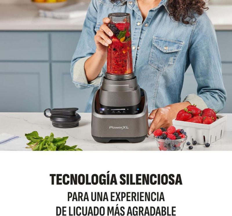 PowerXL Licuadora SENSIMAX con Tecnología Sensitiva Inteligente, 10 Velocidades, Pica, Licua y Tritura, BL7019-0MPLA