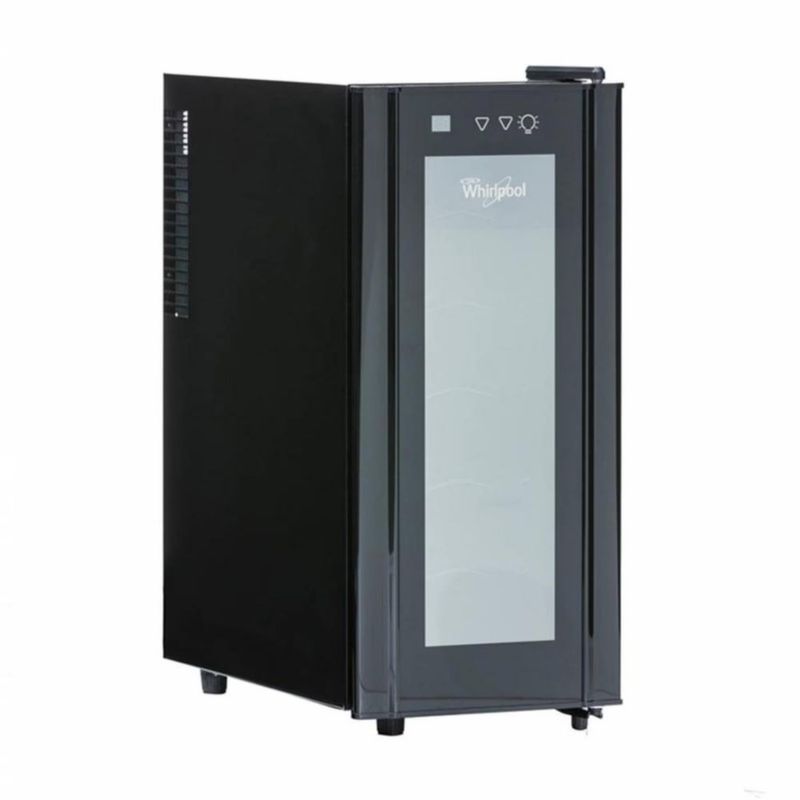 Cava de Vino Whirlpool 12 Botellas Ajustable Digital Negro