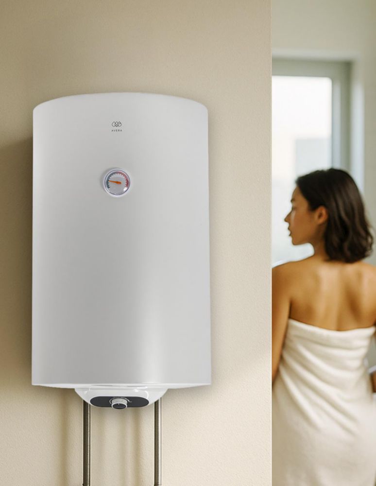 Boiler de depósito 30 Litros Calentador de agua eléctrico 1 Servicio Hasta 75°C 127V Avera C30LE