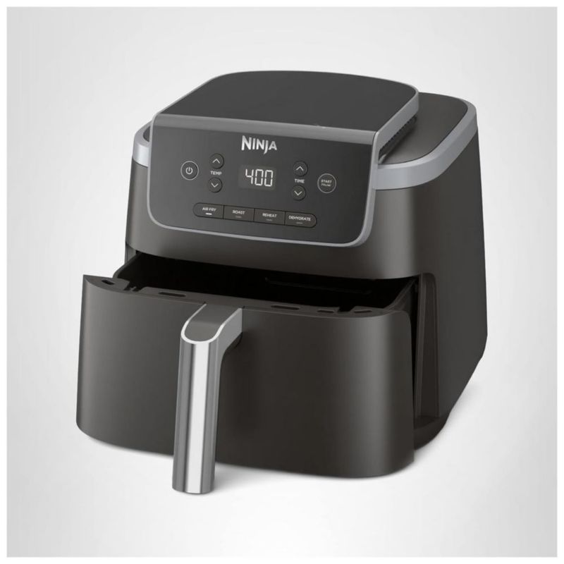 Ninja Freidora de aire AF141 - Freidora de aire profesional 4 en 1, asar, recalentar, deshidratar - Capacidad de 5 Qt (4.7 L)