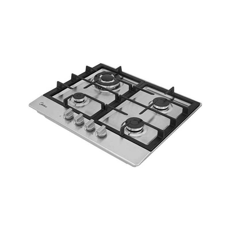 Parrilla de Empotre Midea MTGB24R3402GS 24" 4 Quemadores a Gas Acero Inox