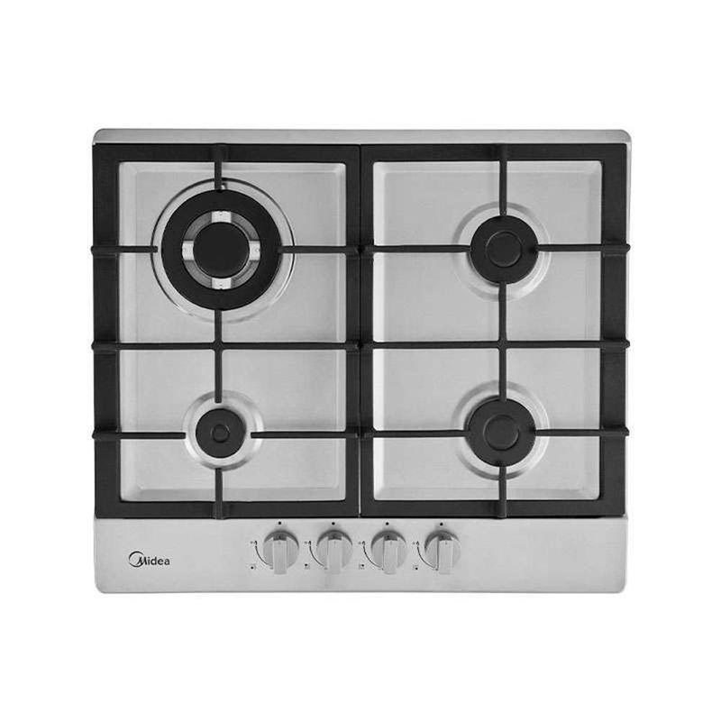 Parrilla de Empotre Midea MTGB24R3402GS 24" 4 Quemadores a Gas Acero Inox