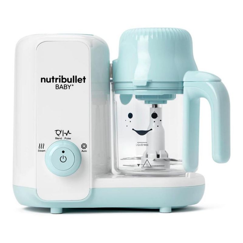Nutribullet Baby Steam + Blend - Vaporizador y Procesador de Alimentos para Bebés 2 en 1 - Cocina, Vaporiza y Mezcla