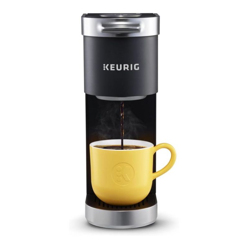 Keurig K-Mini Plus - Cafetera de una sola porción para cápsulas K-Cup, para tazas de 6 a 12 onzas, con almacenamiento para cápsulas K-Cup - Negro Mate