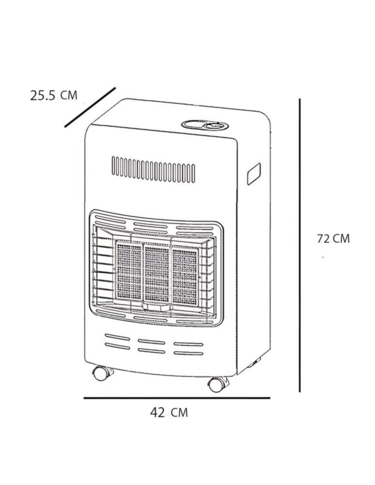 Calefactor Heatwave Portátil Infrarrojo Gas LP HG3S