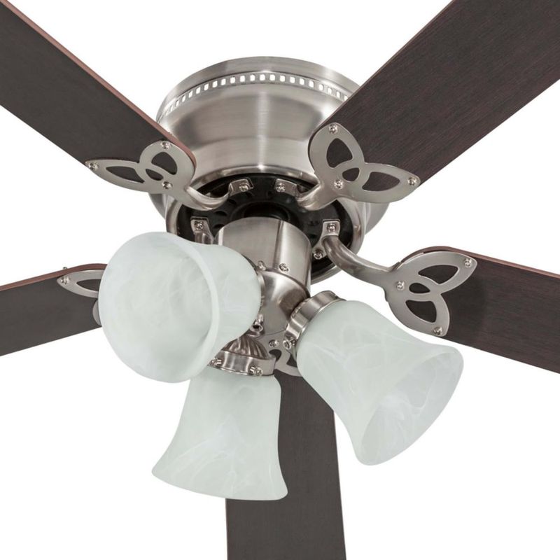 Coolfan Ventilador de Techo de Madera de 42 Pulgadas con Luz y 5 Aspas Reversibles con Control de Cadena, Modelo Brisa