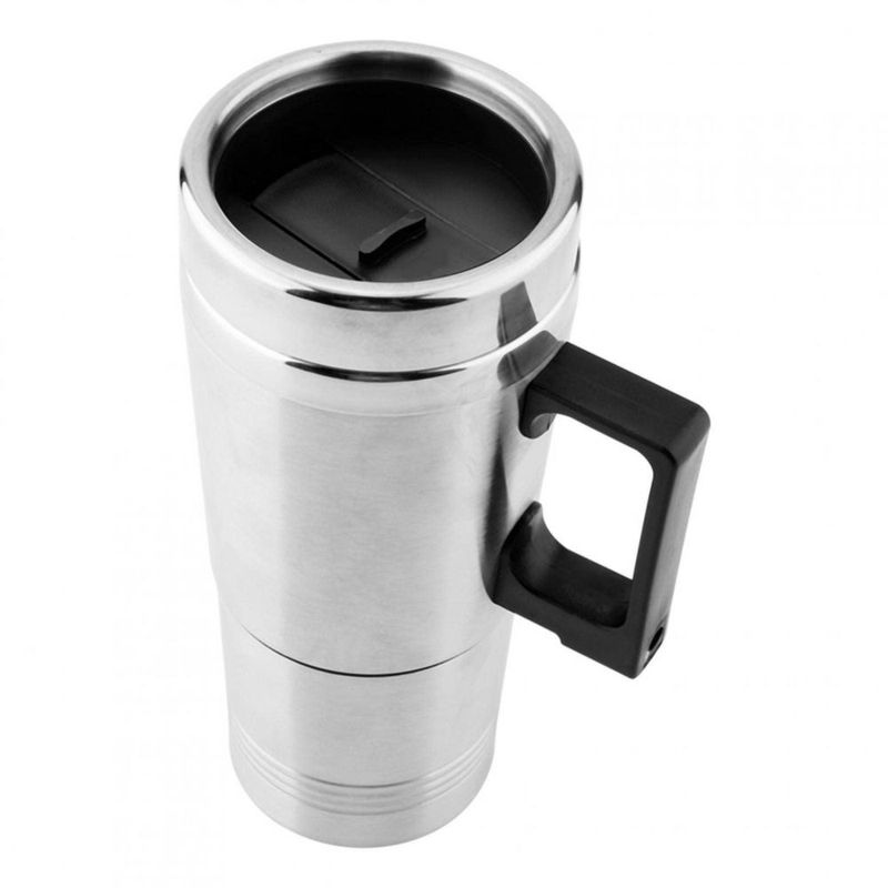 Hervidor eléctrico, Aramox 350ML + 150ML Hervidor eléctrico Café Té Termo Taza calentadora de agua 12V Encendedor de cigarrillos