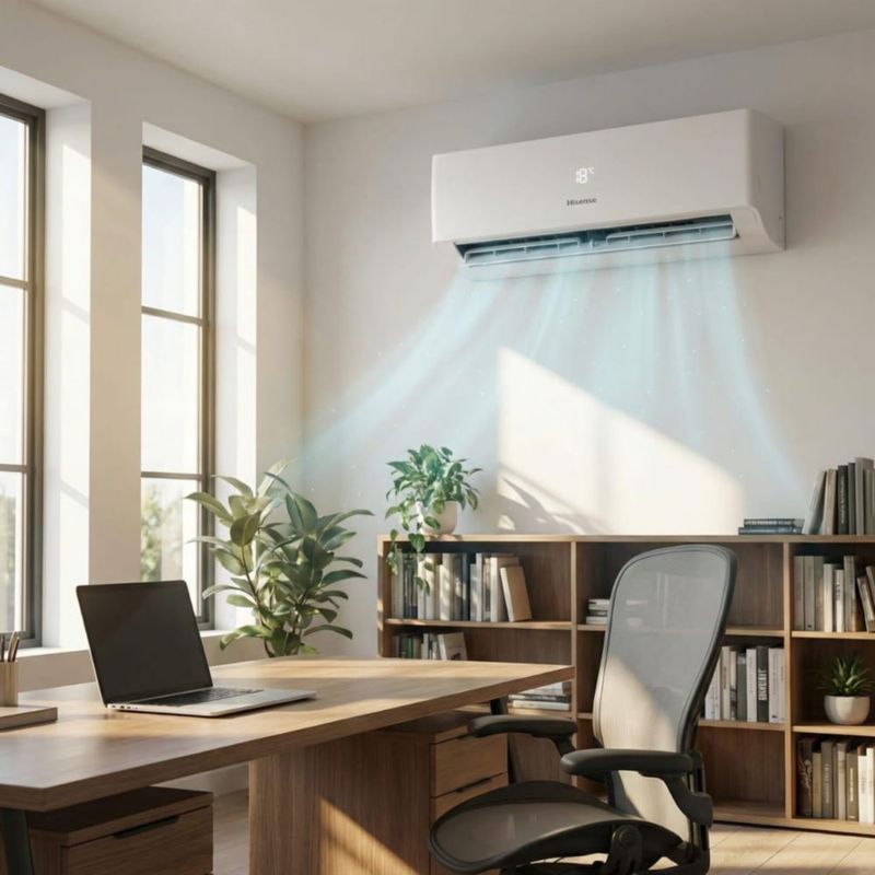 Minisplit Hisense Inverter Wi-Fi R32 1 Ton, Frío y Calor 110V