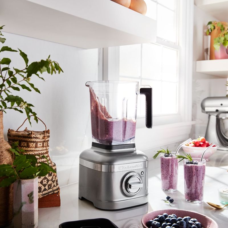 Licuadora K400 KitchenAid KSB4027CU de 5 Velocidades y 1.6 L Contour Silver