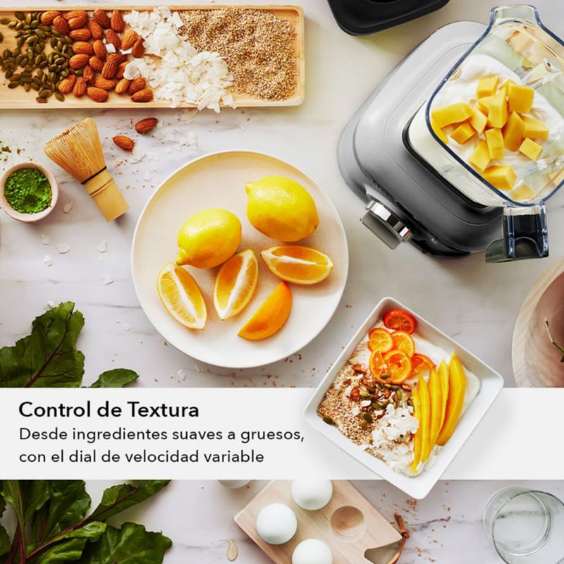 Licuadora K400 KitchenAid KSB4027CU de 5 Velocidades y 1.6 L Contour Silver