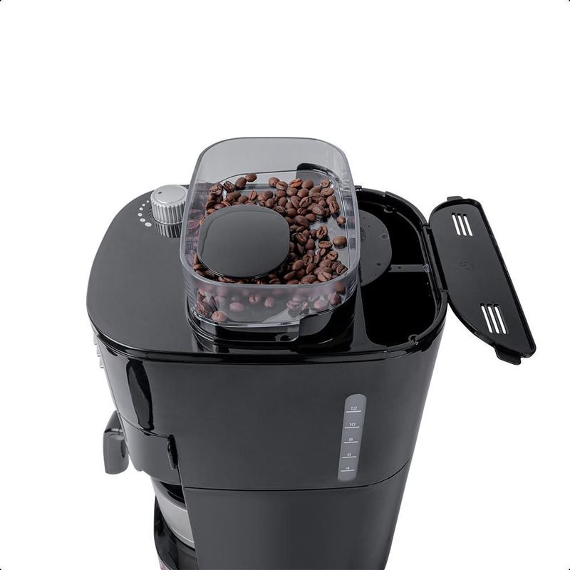Cafetera y Molino 2 en 1 DAEWOO 1L 8 niveles pantalla LCD