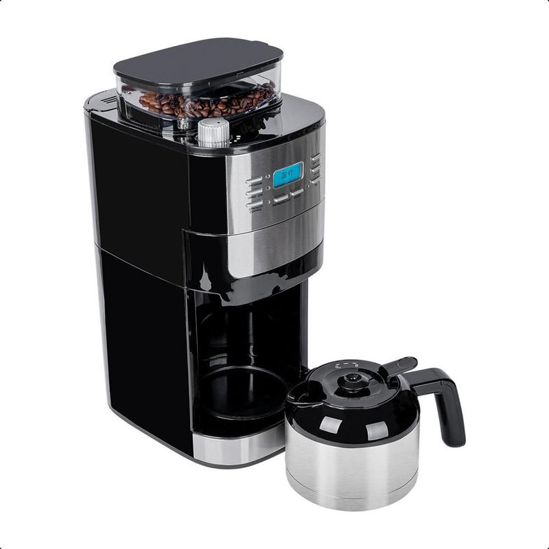 Cafetera y Molino 2 en 1 DAEWOO 1L 8 niveles pantalla LCD
