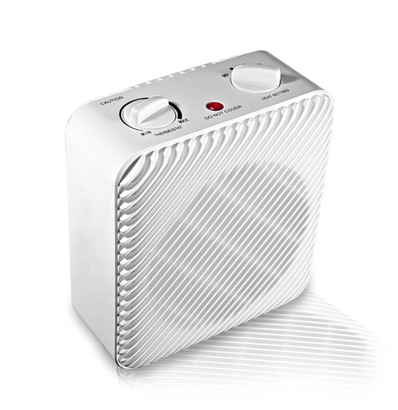 Calentador Eléctrico Pelonis 500 W, 3 Velocidades, Termostato Ajustable Color Blanco (Reacondicionado)