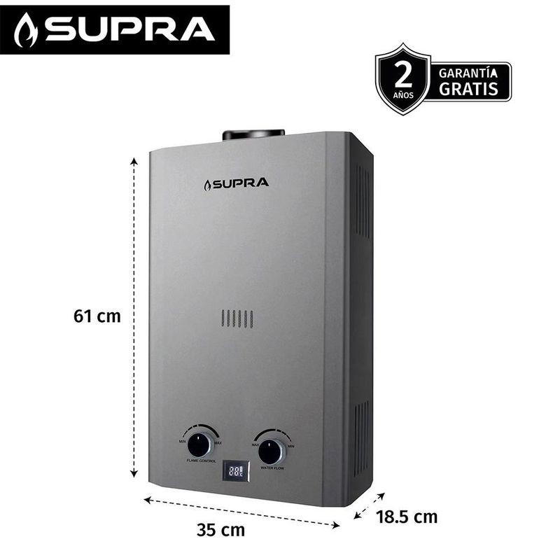 Calentador de agua SUPRA 16L Gas Natural