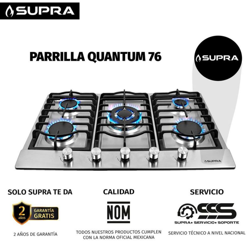Parrilla de Gas Empotrable QUANTUM 76