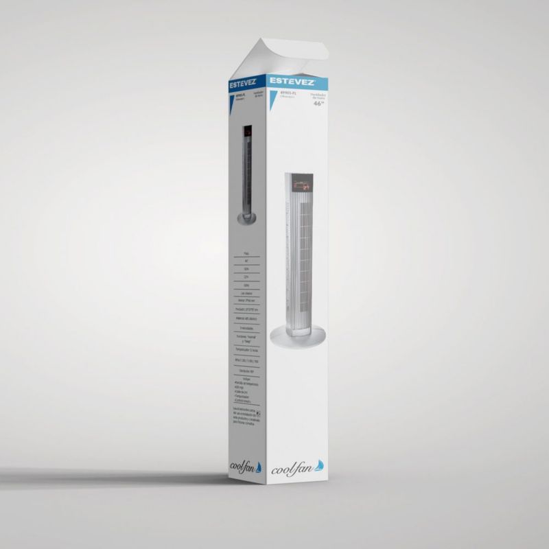 Coolfan Ventilador de Torre de 46 Pulgadas con Control Remoto