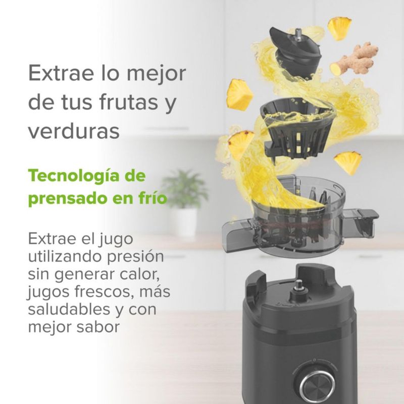 Extractor de jugos prensado en frío sistema de reversa 150W AVERA EJ01