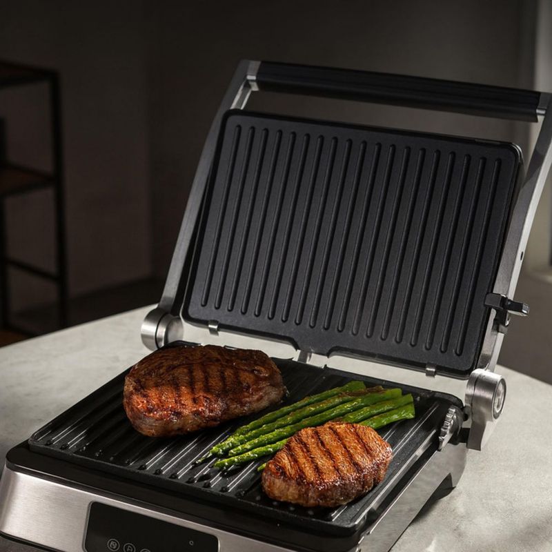 Parrilla grill 3 en 1 con placas intercambiables y apertura 180° AVERA GE01