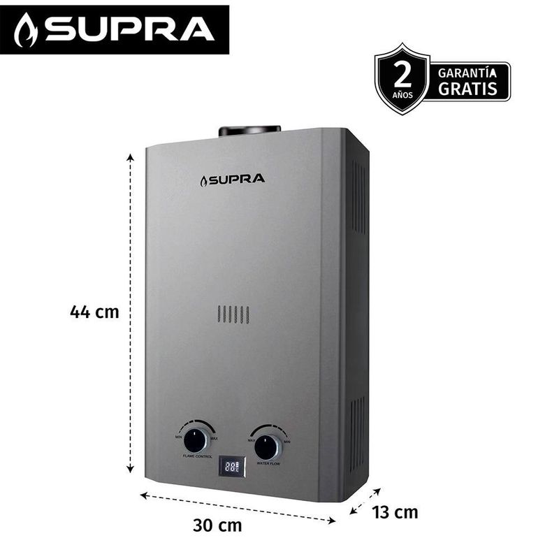 Calentador de agua SUPRA 6L Gas Natural