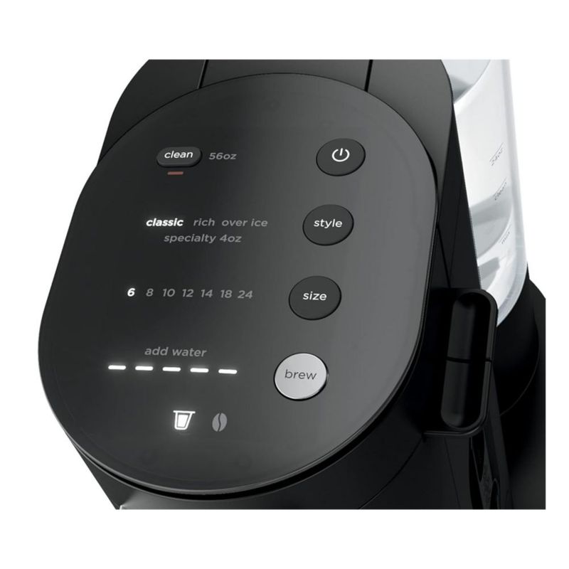 Ninja PB051 Cafetera de cápsulas y café molido - Compatible con cápsulas K-Cup, espumador de leche plegable, con depósito extraíble - Color Negro