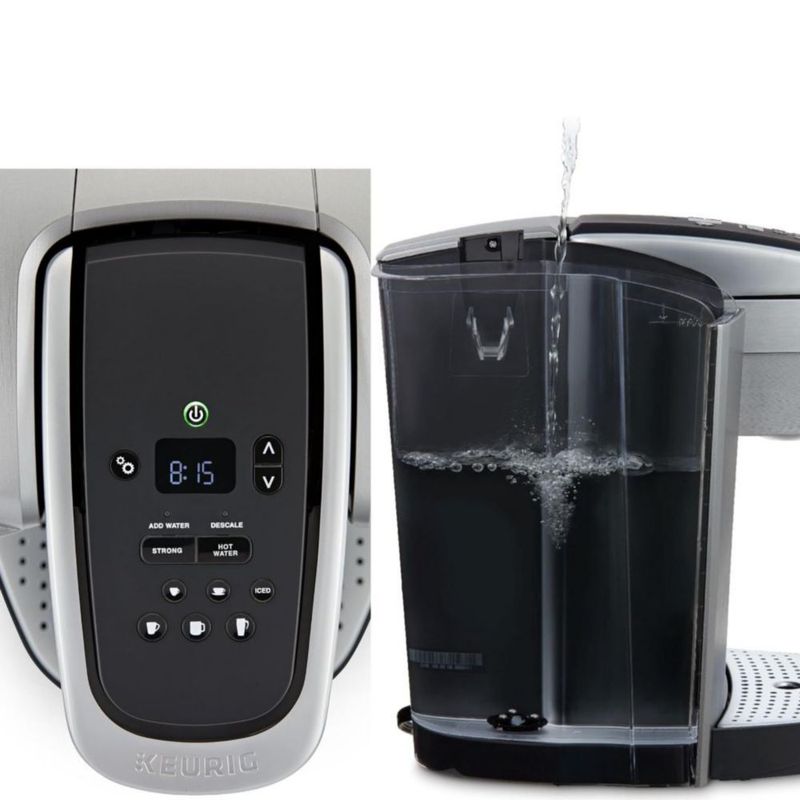 Keurig Cafetera K-Elite, cafetera de vainas K-Cup de una sola porción, con capacidad de café helado – Color Silver