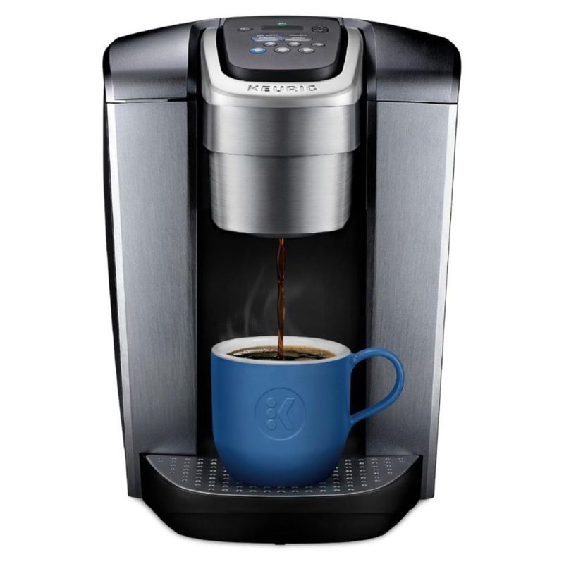Keurig Cafetera K-Elite, cafetera de vainas K-Cup de una sola porción, con capacidad de café helado – Color Silver