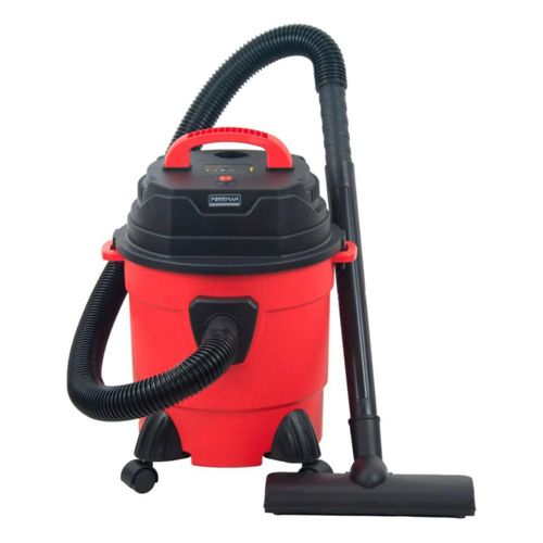 Aspiradora Industrial Sólido Líquido Soplado 15 Litros 1500w - Rojo/negro