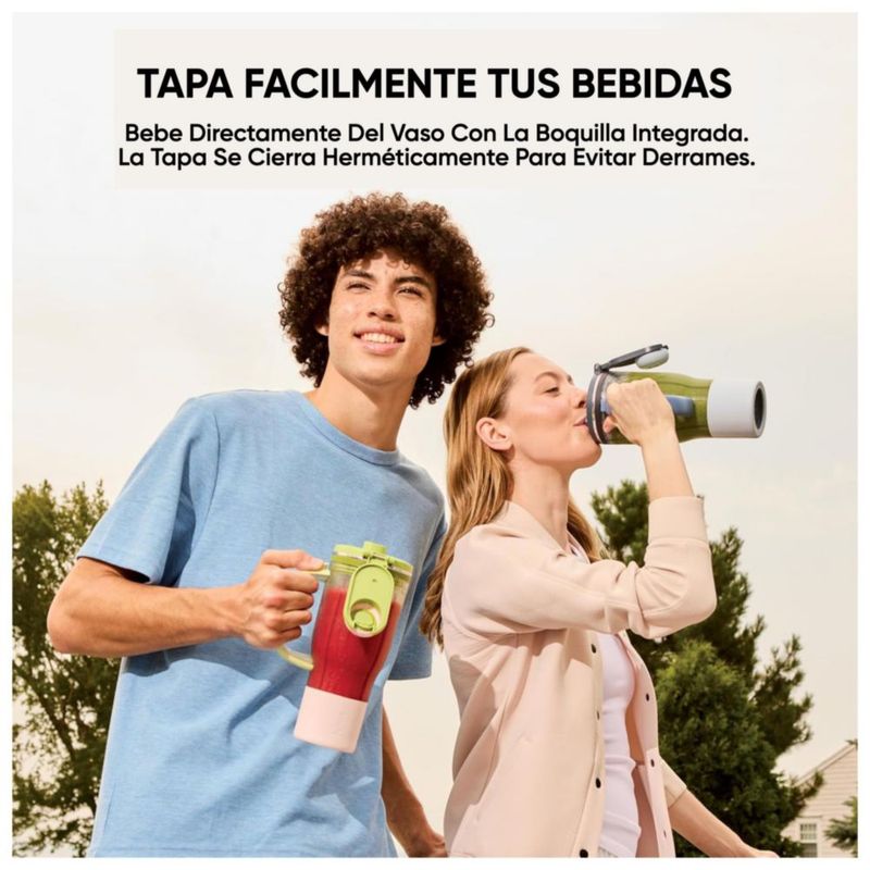 Licuadora Portátil Ninja Blendboss 26oz 1200W Anti-derrames, Batidora personal y vaso para batidos - Limonada de lavanda