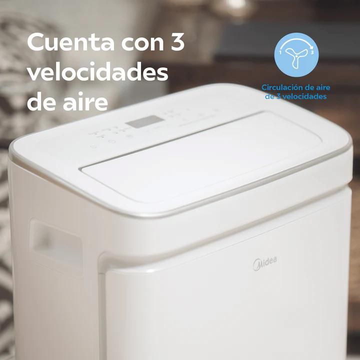 Aire Acondicionado Portátil Midea (1.1 ton, 110V, Frío y Calor)