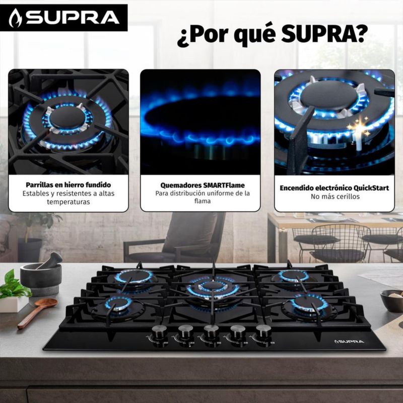 Parrilla Empotrable de 76CM SENZA 76