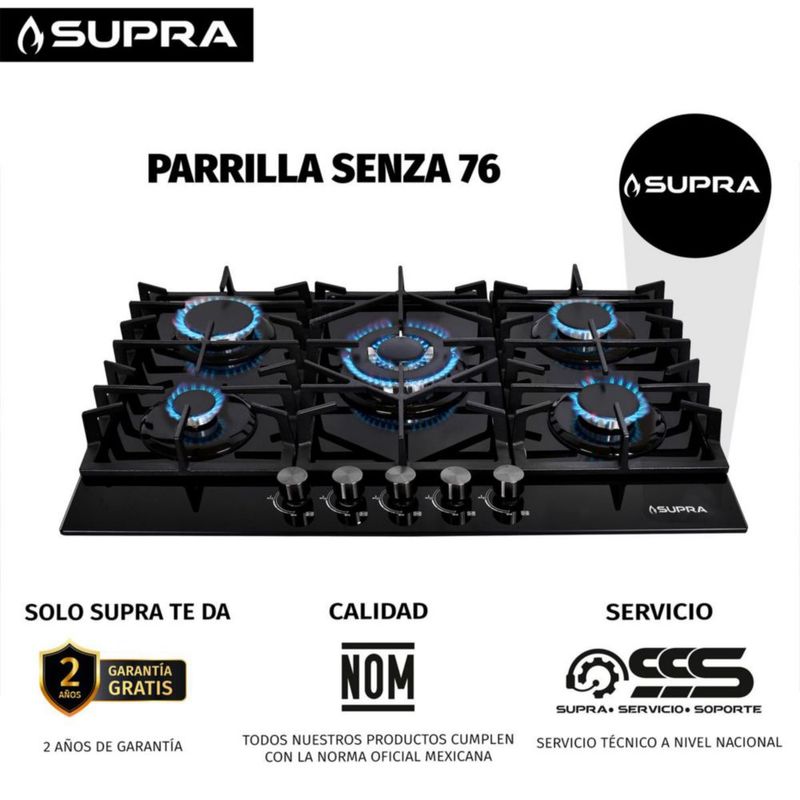 Parrilla Empotrable de 76CM SENZA 76