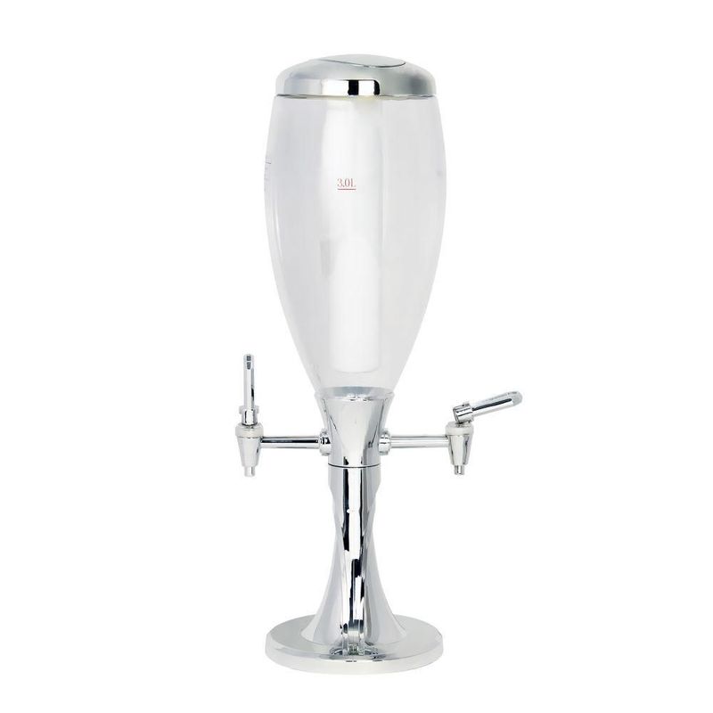 Dispensador de torre de cerveza y bebidas frías Hypermark Rich Beer 2 grifos 3 litros