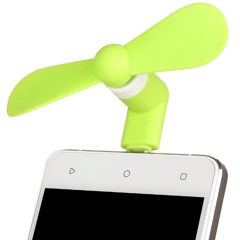 Ventilador portátil para celular MXWBY-004 BlitzGreen Ventilador USB-C Verde