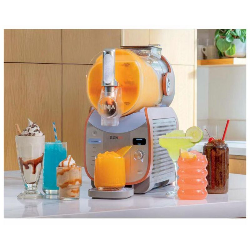 Ninja SLUSHi XL FS605 - Máquina de Bebidas Congeladas XXL con 6 Programas - Máquina de helados Slushi Digital - Blue & Peach