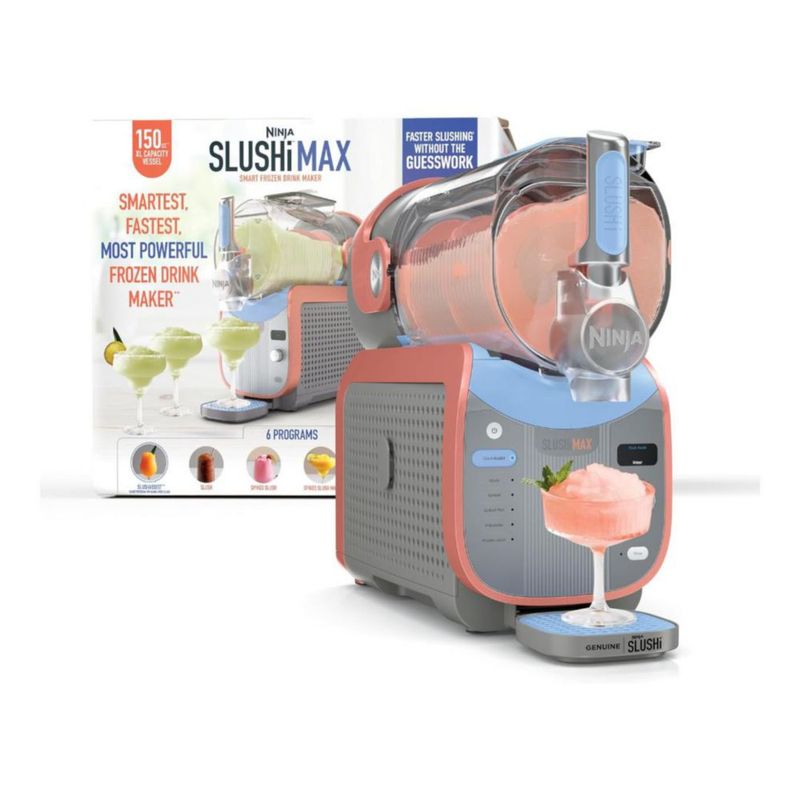 Ninja SLUSHi XL FS605 - Máquina de Bebidas Congeladas XXL con 6 Programas - Máquina de helados Slushi Digital - Blue & Peach