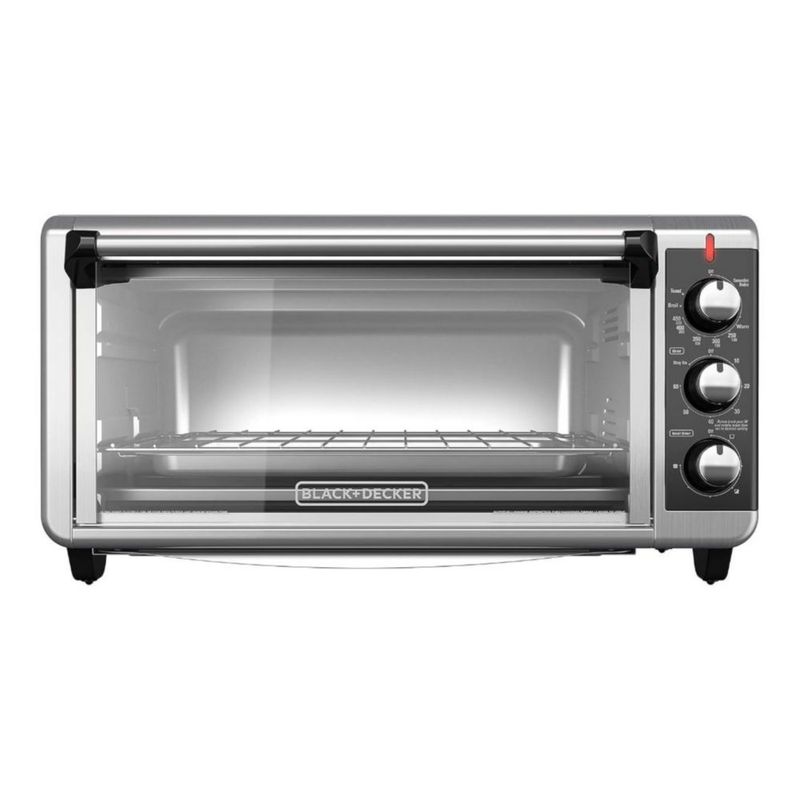 Horno Eléctrico BLACK+DECKER TO3250XSB - Horno Eléctrico con Sistema de Convección con Interior Extra Amplio. Hornea, tuesta, recalienta y más