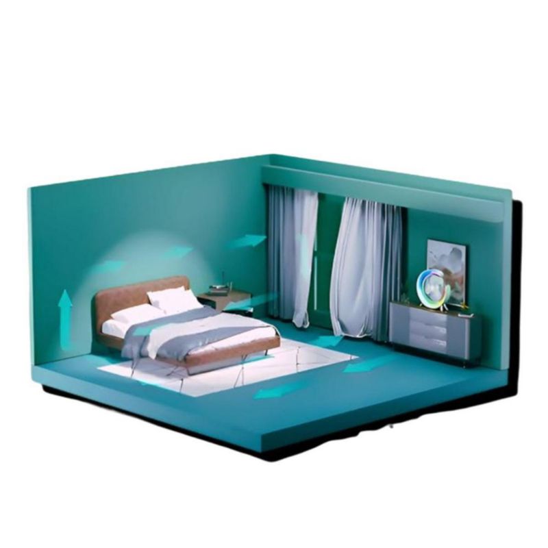 Ventilador Inalámbrico con lámpara luces led Color Azul