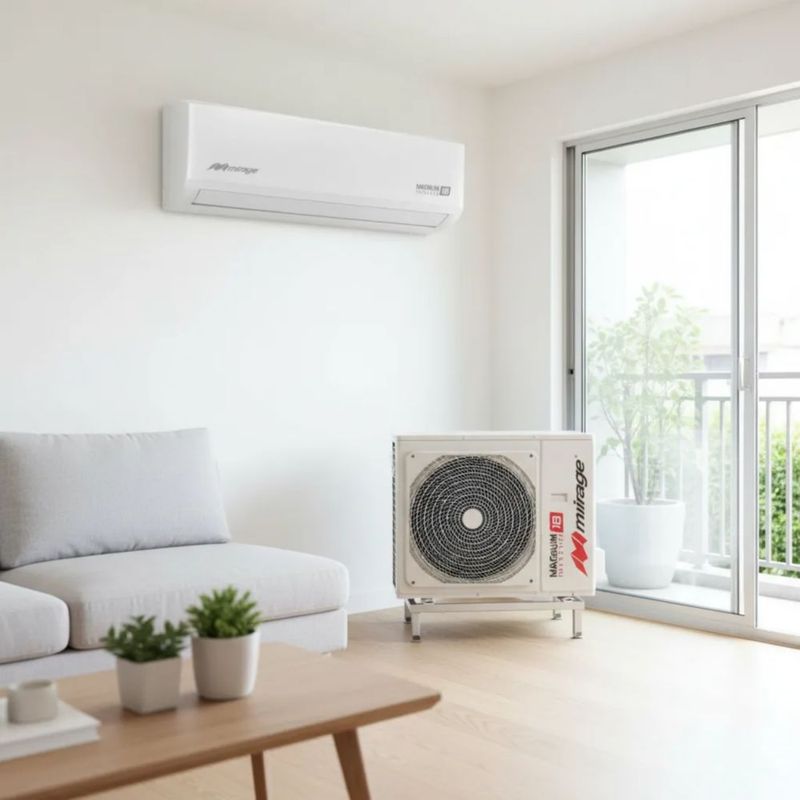 Aire Acondicionado Mirage Magnum 18 Inverter 3 Ton 220v Blanco