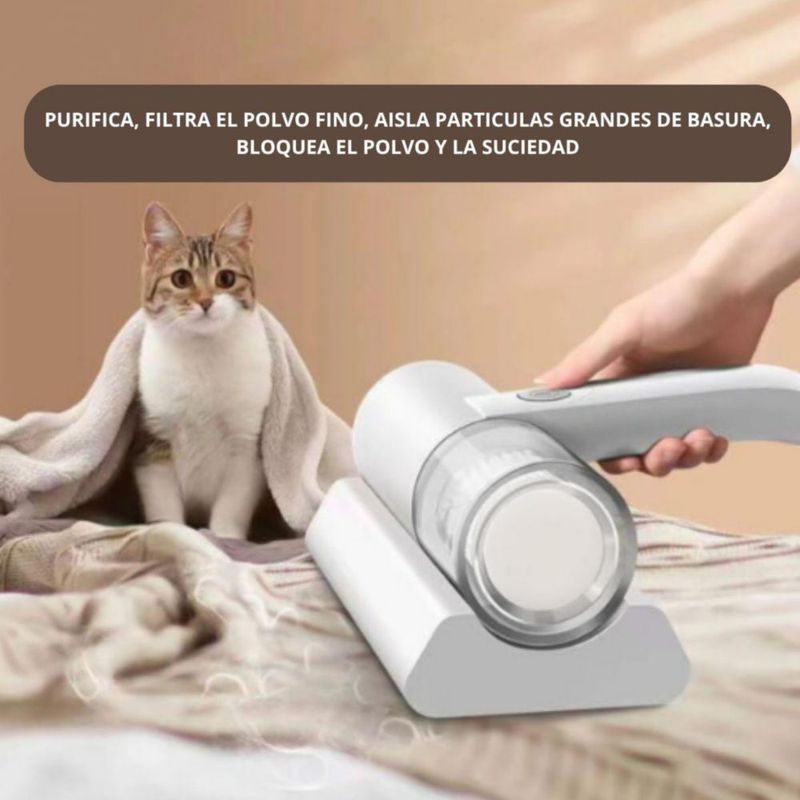Mini Aspiradora Inalámbrica Para Eliminación De Ácaros Con Luz Ultravioleta