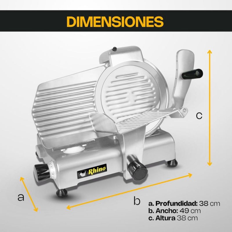 Rebanadora Rhino SLI-250 Cuchilla Acero