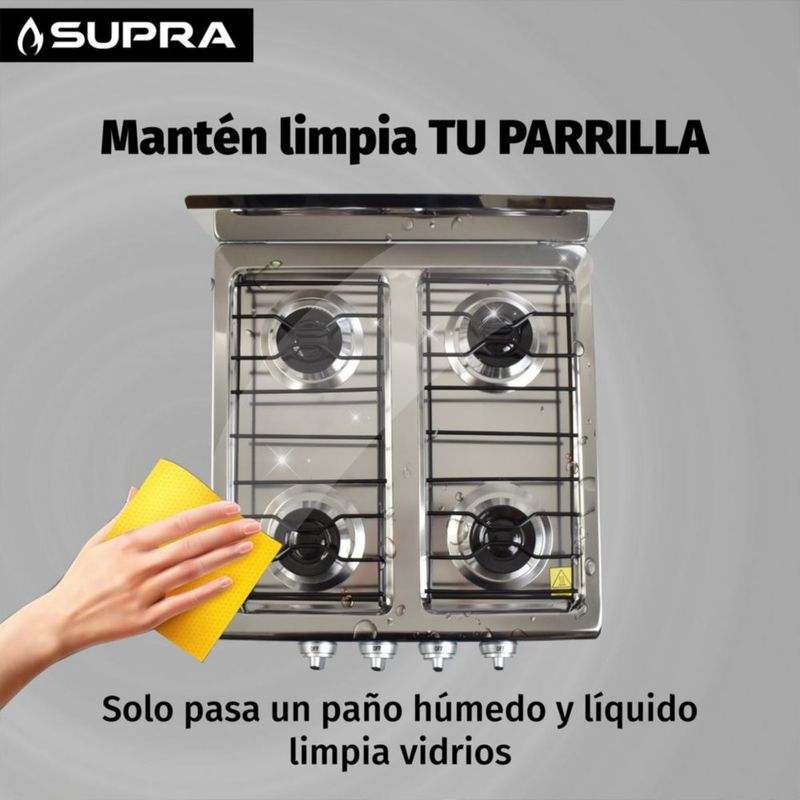 Parrilla a gas LP 4Q-TITAN SILVER