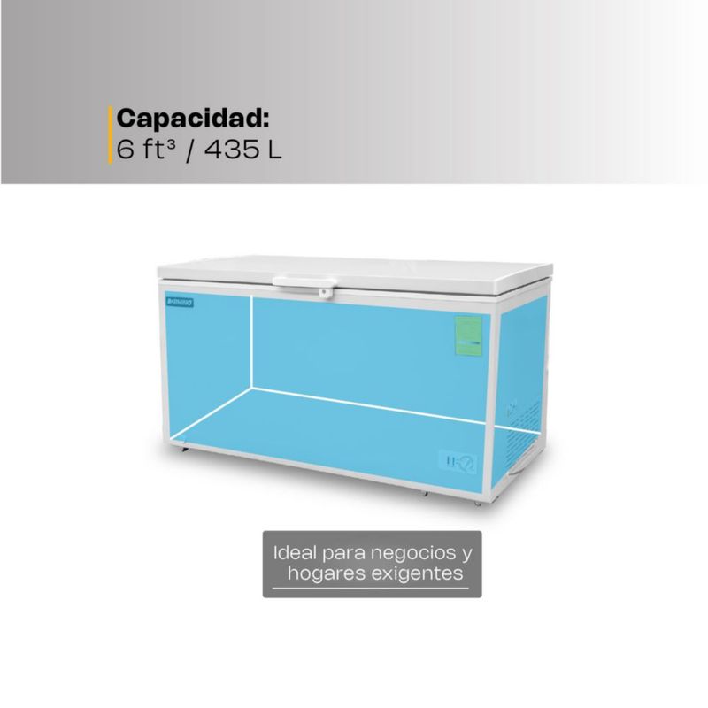 CONGELADOR RHINO CONGECO-16 | Congelador Horizontal | 16 Pies Cúbicos | Canastilla De Acero |  Carnicería Pastelería Super Mercados