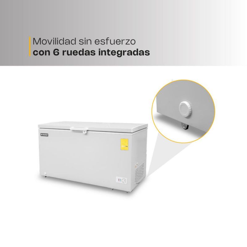 CONGELADOR RHINO CONGECO-16 | Congelador Horizontal | 16 Pies Cúbicos | Canastilla De Acero |  Carnicería Pastelería Super Mercados