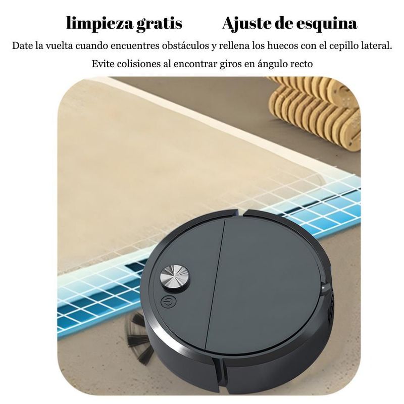 Robot Aspirador Automático Inteligente para Casa - Pequeño Electrodoméstico de Limpieza con Carga Automática y Alta Succión.HOGAWAY