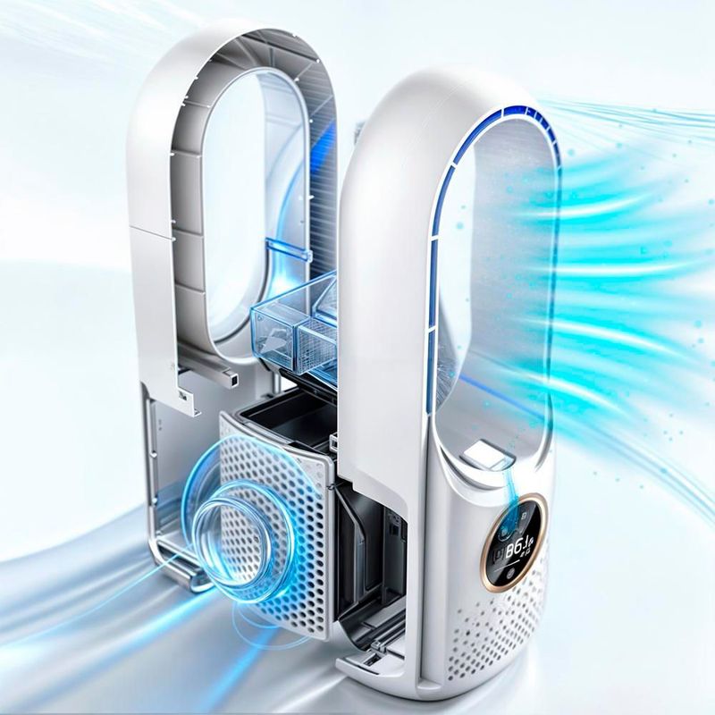 Ventilador Con Humificador 6 Velocidades