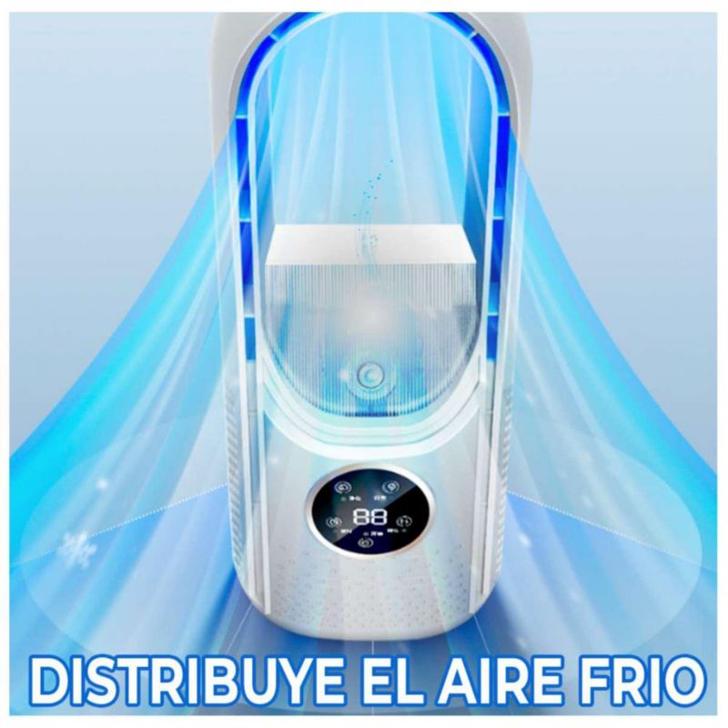 Ventilador Con Humificador 6 Velocidades Sin Aspas