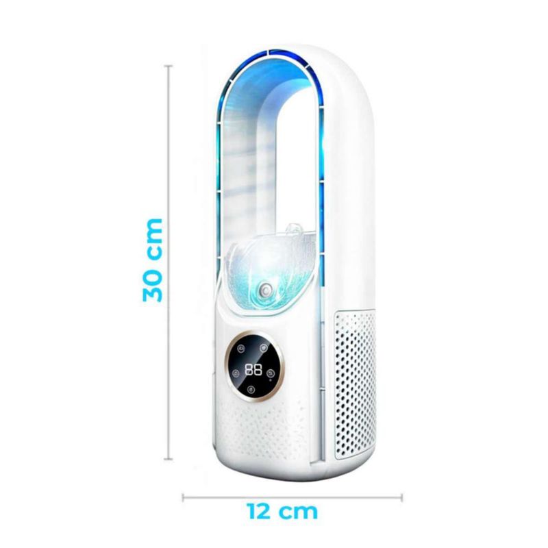 Ventilador Con Humificador 6 Velocidades Sin Aspas